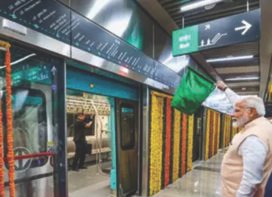 PM inaugurates Phase 1 Metro 3 Corridor, Mumbai and more